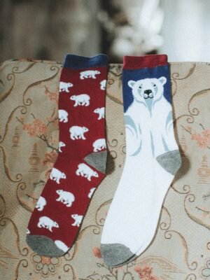 Polar Bear Patterned Socks