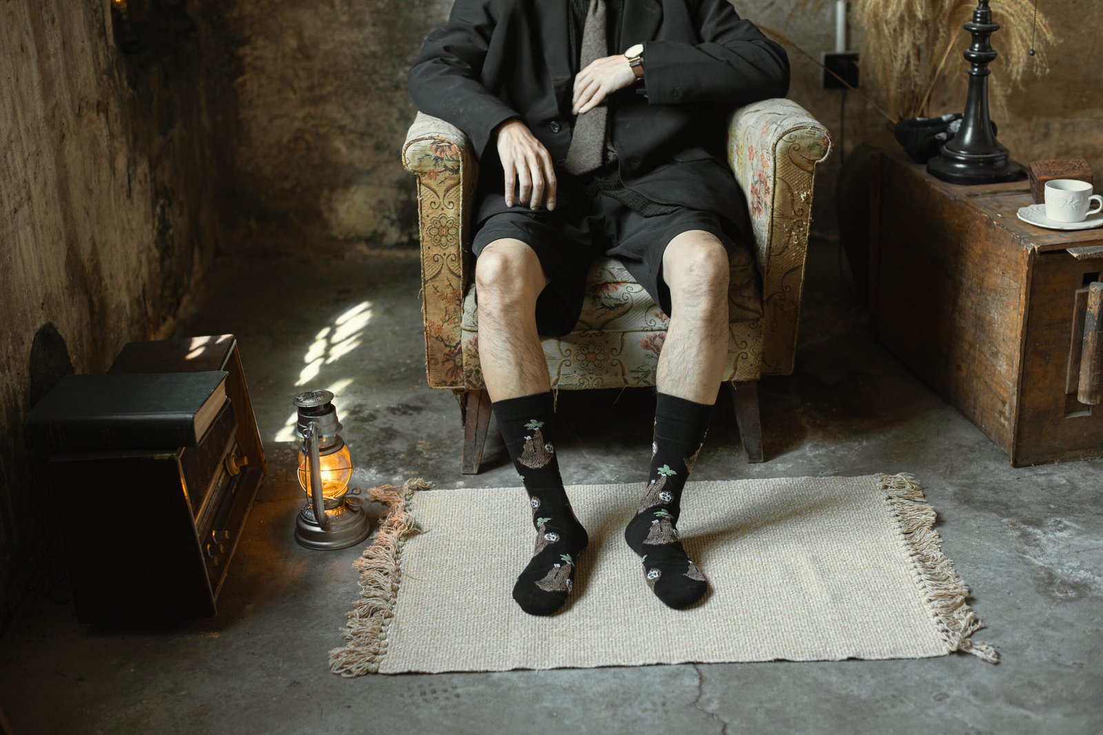 0V7A1076 Sloth socks - 图片 4