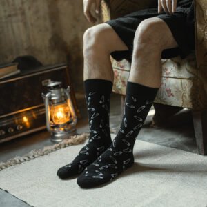 Safety Pin Pattern Socks