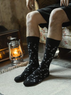 Safety Pin Pattern Socks
