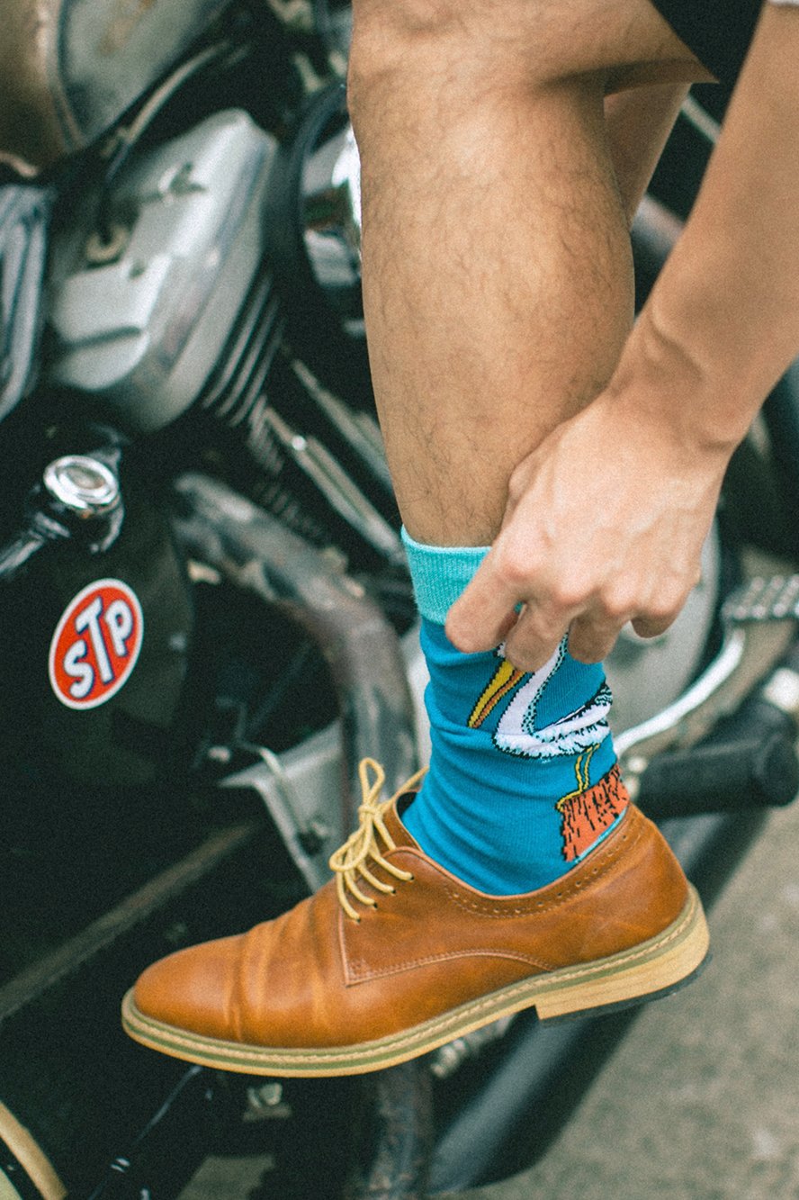 8K5F2297 Pelican Print Socks - 图片 4