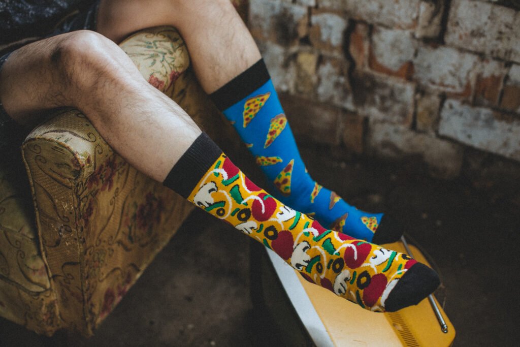 Mismatched Pizza Socks 不成套的披萨袜