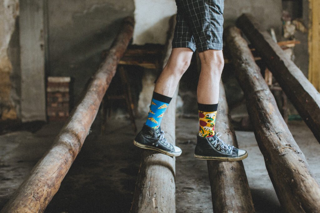 Mismatched Pizza Socks 不成套的披萨袜