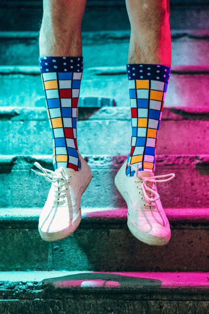 Colorful Geometric Socks