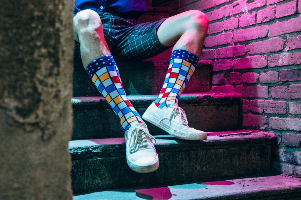 Colorful Geometric Socks 8K5F3415 1024x682