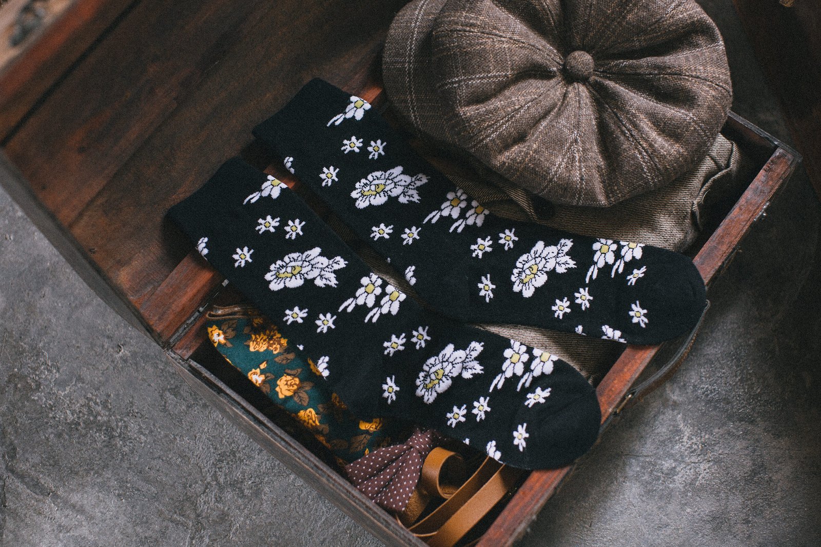 8K5F7885 Floral Patterned Socks - 图片 2