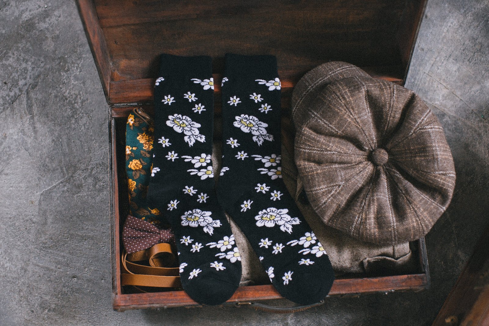 8K5F7887 Floral Patterned Socks - 图片 4