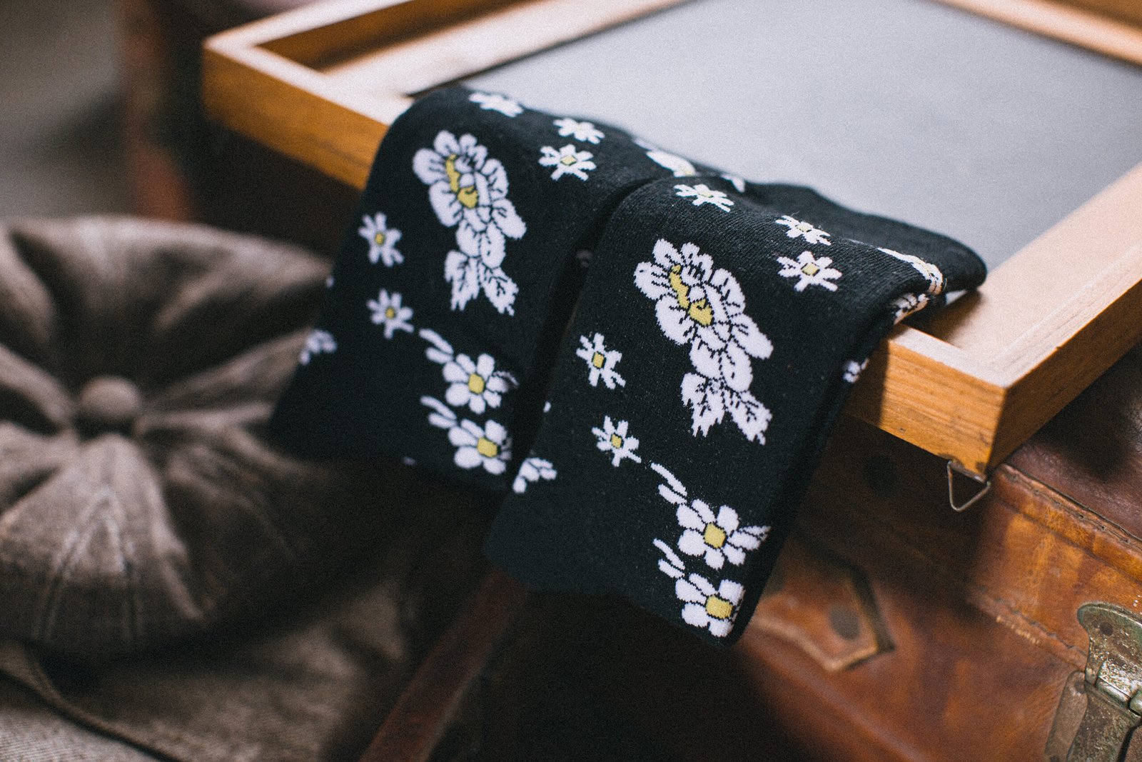 8K5F7891 Floral Patterned Socks - 图片 5