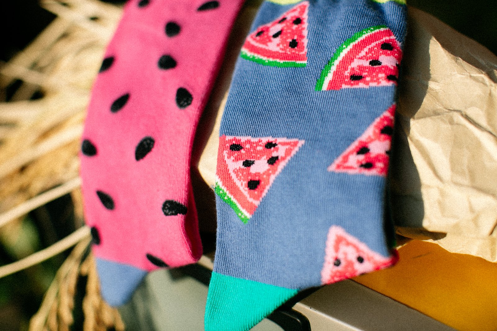 8K5F9324 Watermelon Pattern Socks - 图片 6