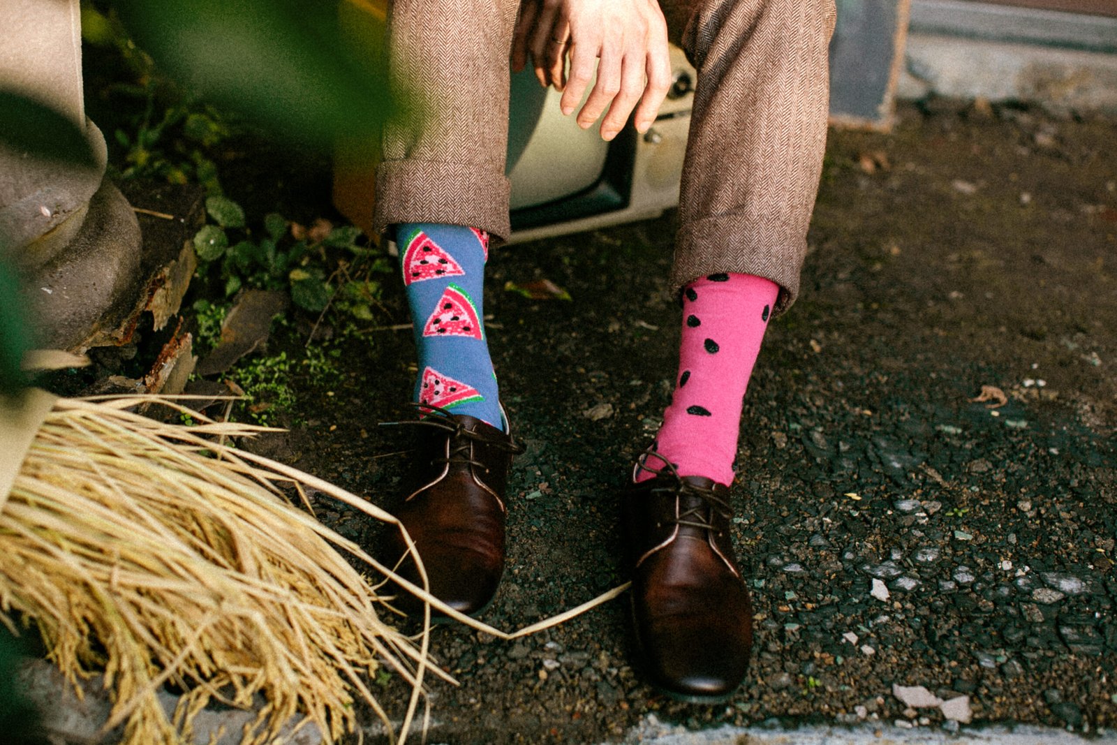 8K5F9342 Watermelon Pattern Socks - 图片 9