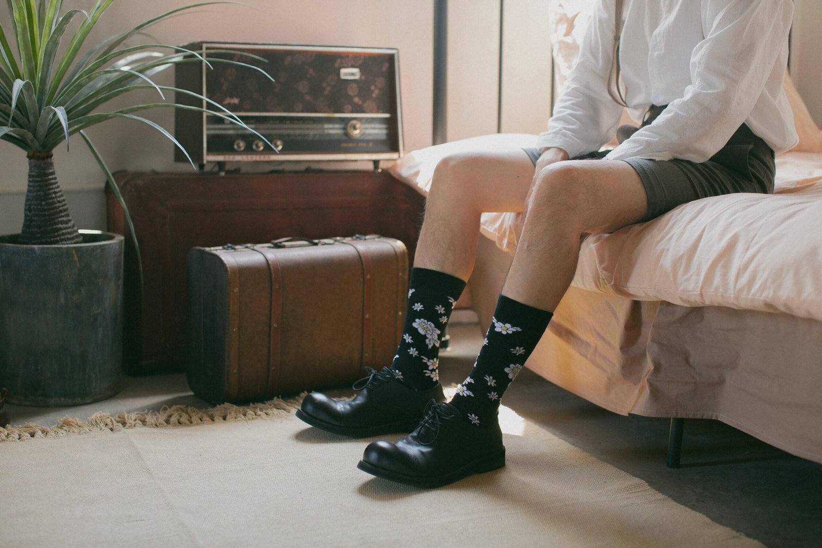 8K5F9887 拷贝 Floral Patterned Socks - 图片 11